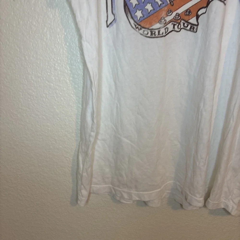 True Religion T Shirt Guitar Bald Eagle World Tour‎ 1971 Rock & Roll Festival XL